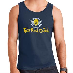 Fatboy Slim Smiley Wings Text Logo Men's Vest