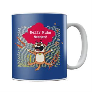 Boy Girl Dog Cat Mouse Cheese Dog Belly Rubs Needed Mug