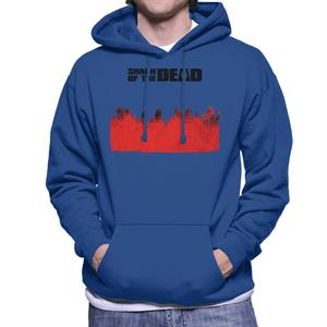 Shaun of the Dead Zombie Hands Silhouette Men's Hooded Sweatshirt