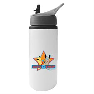 Sooty And Sweet Water Fight Aluminium Water Bottle With Straw