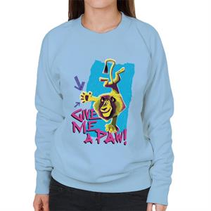 Madagascar Alex Give Me A Paw Women's Sweatshirt