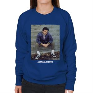 Animal House John Bluto Blutarsky Sitting Women's Sweatshirt