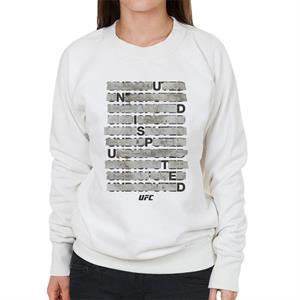 UFC Undisputed Taped Black Text Women's Sweatshirt