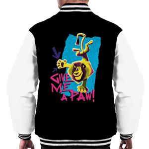 Madagascar Alex Give Me A Paw Men's Varsity Jacket