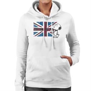 Peanuts Snoopy Union Jack And Tea Women's Hooded Sweatshirt