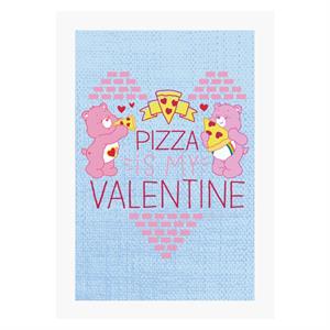 Care Bears Pizza Is My Valentine A4 Print