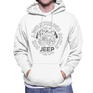 Jeep For Adventurous Souls Men's Hooded Sweatshirt