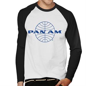 Pan Am Classic Blue Logo Men's Baseball Long Sleeved T-Shirt