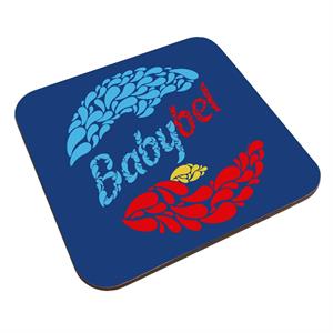 Baby Bel Blue And Red Droplets Coaster