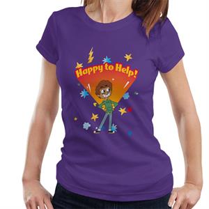 Boy Girl Dog Cat Mouse Cheese Happy To Help Women's T-Shirt