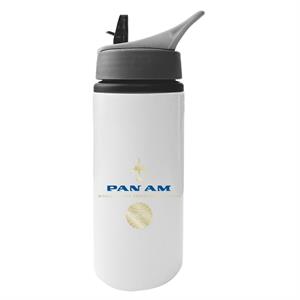 Pan Am Worlds Most Experienced Airline Aluminium Water Bottle With Straw