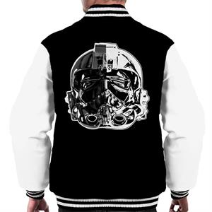 Original Stormtrooper Imperial TIE Pilot Helmet Monochrome Effect Men's Varsity Jacket