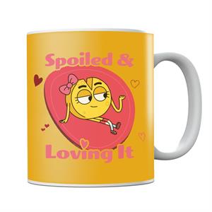 Boy Girl Dog Cat Mouse Cheese Love Heart Spoiled And Loving It Mug