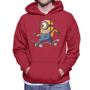 Despicable Me Carl The Minion Skateboarding Men's Hooded Sweatshirt