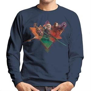 Marvel Avengers Infinity War Widow Okoye Witch Montage Men's Sweatshirt