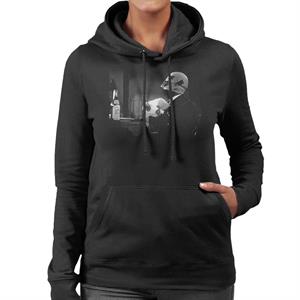 The Invisible Man Using Powers Women's Hooded Sweatshirt