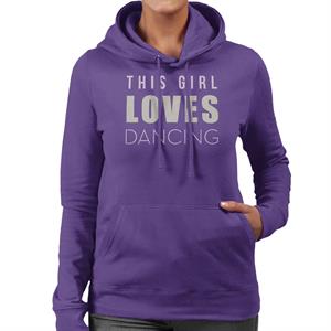 Strictly Come Dancing This Girl Loves Glitter Print Women's Hooded Sweatshirt