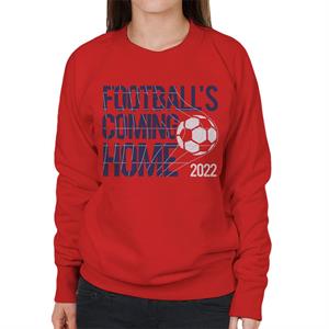 Football's Coming Home Back Of The Net Women's Sweatshirt