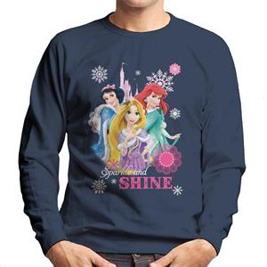 Disney Christmas Princesses Sparkle And Shine Men's Sweatshirt