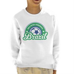 Brazil World Football Sunrise Logo Kid's Sweatshirt