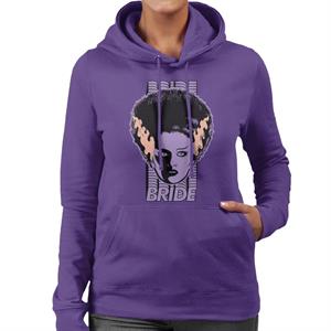 Bride Of Frankenstein Character Head Women's Hooded Sweatshirt