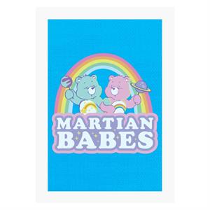 Care Bears Cheer Bear And Wish Bear Martian Babes A4 Print