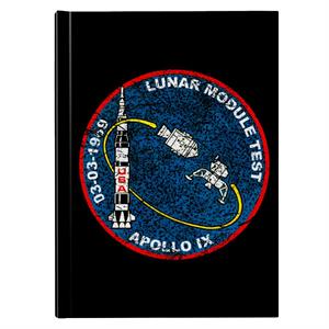 NASA Apollo 9 Mission Badge Distressed Hardback Journal