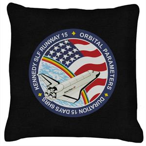 NASA STS 61B Space Shuttle Atlantis Mission Patch Cushion