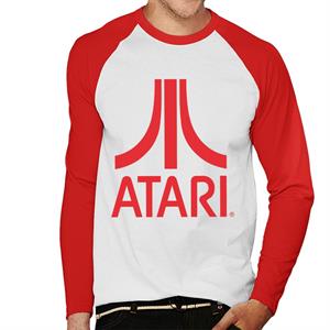 Atari Classic Red Logo Men's Baseball Long Sleeved T-Shirt