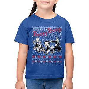 Betty Boop Christmas Together Kid's T-Shirt