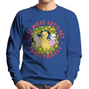 Sooty Christmas Illuminated Wreath Izzy Wizzy Lets Get Chrismassy Men's Sweatshirt