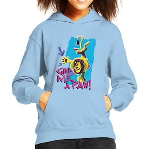 Madagascar Alex Give Me A Paw Kids Hooded Sweatshirt