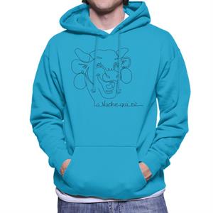 The Laughing Cow Handwritten Close Up Logo Men's Hooded Sweatshirt