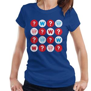 Where's Wally Character Heads And Question Marks Women's T-Shirt