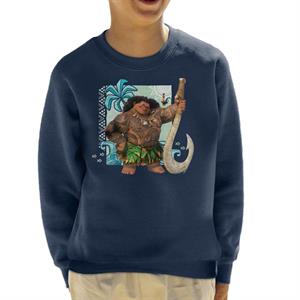 Disney Moana Maui And Heihei Kid's Sweatshirt