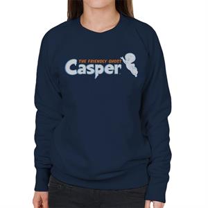 Casper The Friendly Ghost Flying Logo Women's Sweatshirt