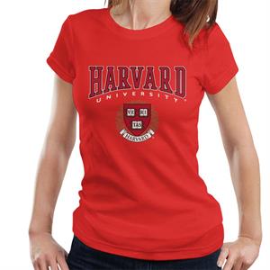 Harvard University Red Veritas Crest Women's T-Shirt