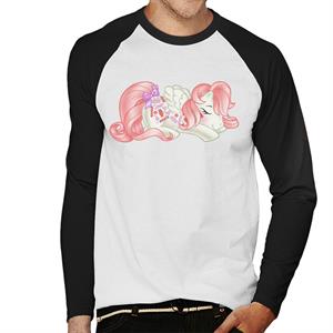 My Little Pony Strawberry Sweetie Sleep Men's Baseball Long Sleeved T-Shirt