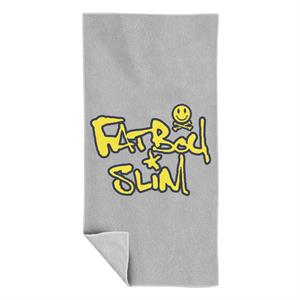 Fatboy Slim Smiley Crossbones Text Logo Beach Towel