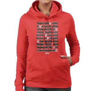 UFC Undisputed Taped White Text Women's Hooded Sweatshirt