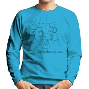 The Laughing Cow Handwritten Close Up Logo Men's Sweatshirt