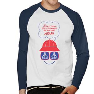 Atari Sun Is Fun Men's Baseball Long Sleeved T-Shirt