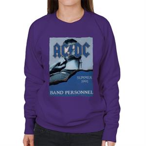 AC/DC Summer 1991 Band Personnel Women's Sweatshirt