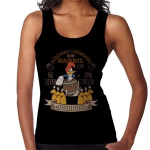 Woody Woodpecker Descendo As Cataratas Num Barril Women's Vest