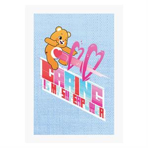 Care Bears Unlock The Magic Caring Is My Superpower White Border A4 Print