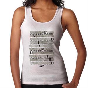 UFC Undisputed Taped Black Text Women's Vest