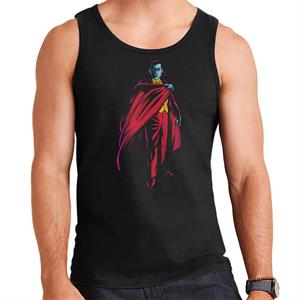 Dracula Cape Pose Dark Blood Illustration Men's Vest