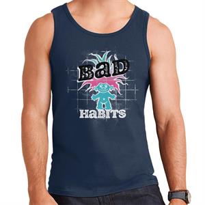 Trolls Bad Habits Pink And Blue Gradient Hair Men's Vest