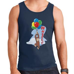 Curious George Floating On Balloons Men's Vest