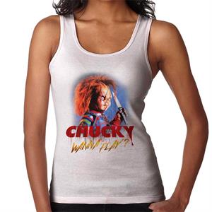 Chucky Wanna Play Crazed Face Women's Vest